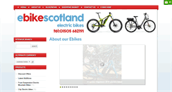 Desktop Screenshot of ebikescotland.com